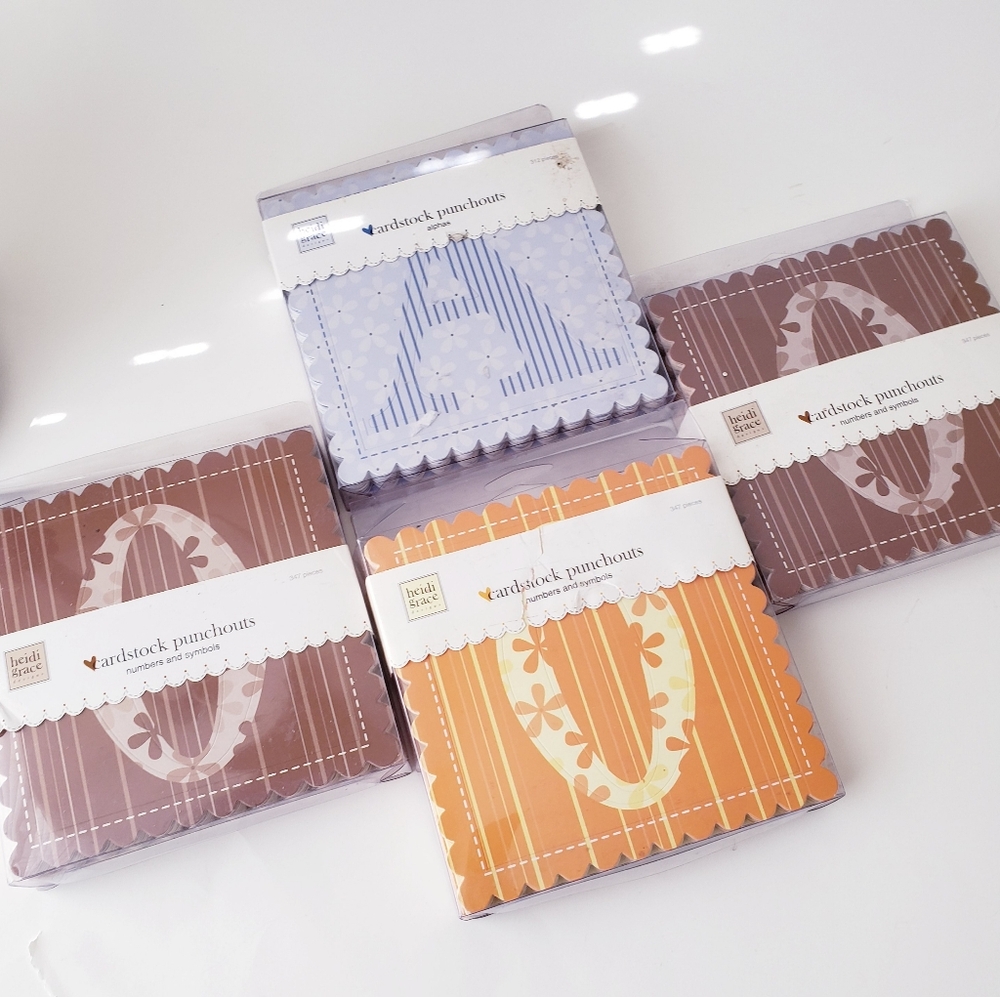 Heidi Grace Alpha and Numeric Cardstock Punchputs